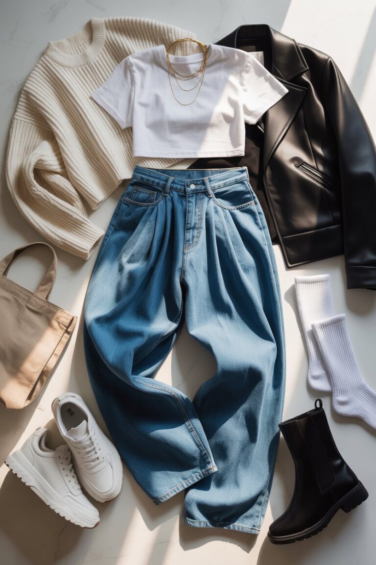 Baggy Jeans Outfit: The Effortless Trend That’s Redefining Street Style