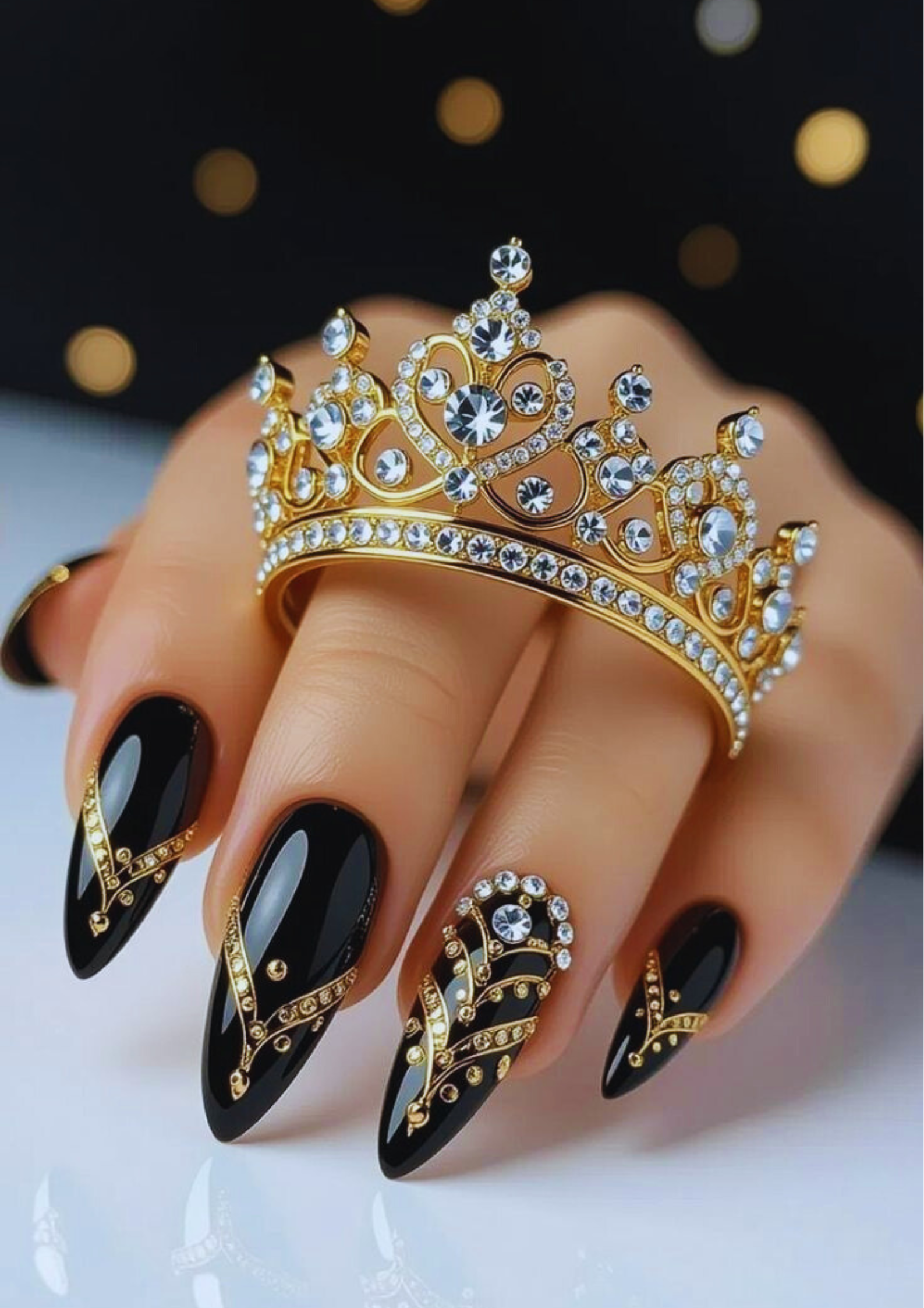 Black Nails Design